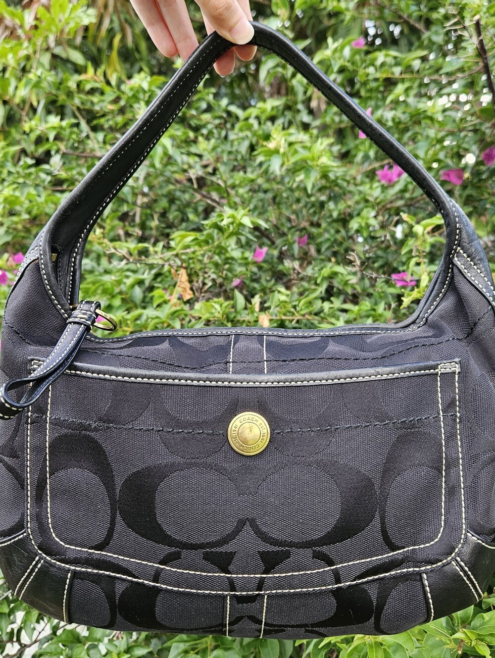 Coach Y2K Ergo Signature Hobo Bag 10764 Black - Gem